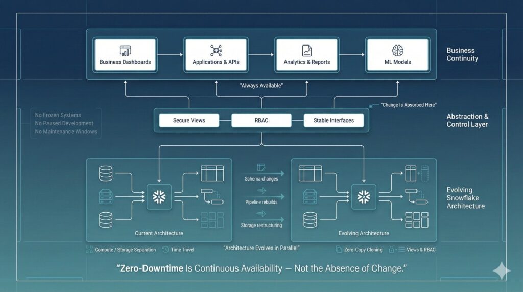 What “Zero-Downtime” Actually Means in Snowflake