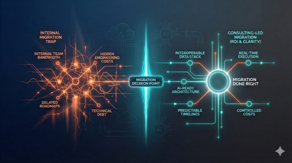 Data Migration Consulting vs In-House Migration