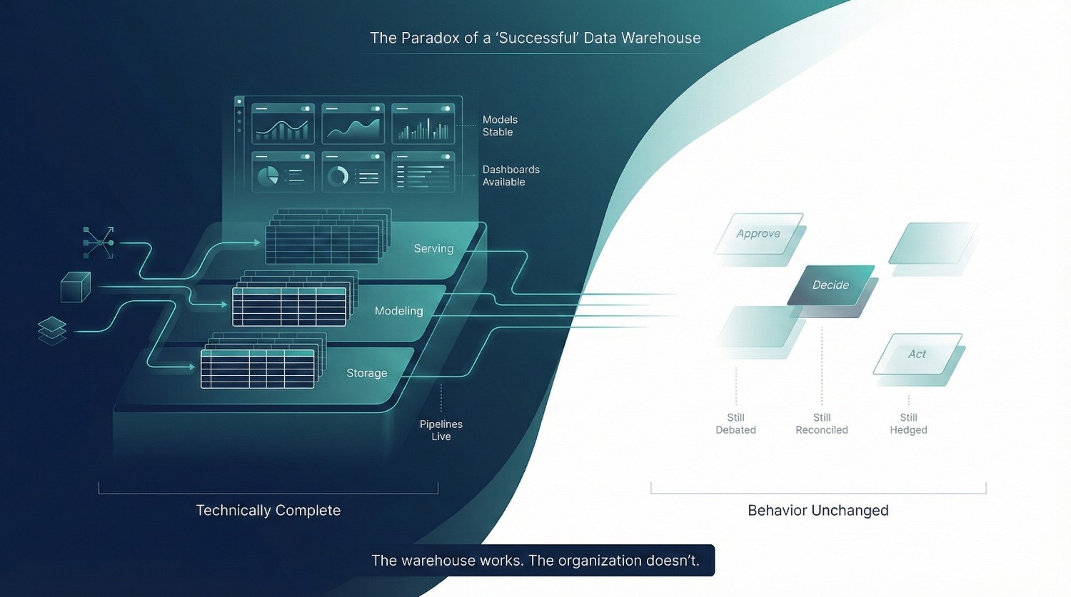 Why Data Warehouse Consulting Fails Even When the Tech Is Right
