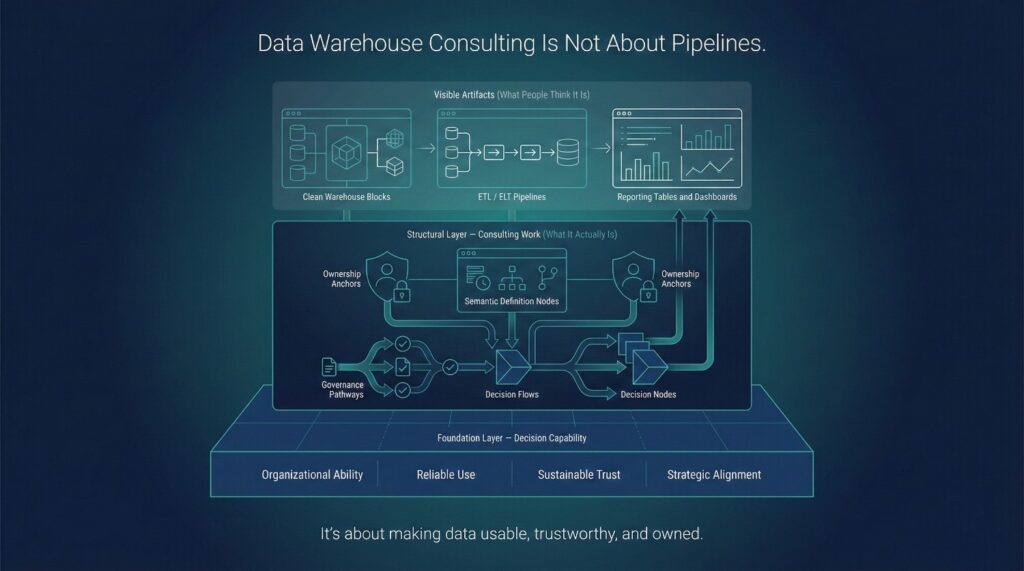 What Data Warehouse Consulting Actually Is (And What It Is Not)