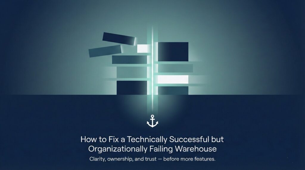 How to Fix a Technically Successful but Organizationally Failing Warehouse