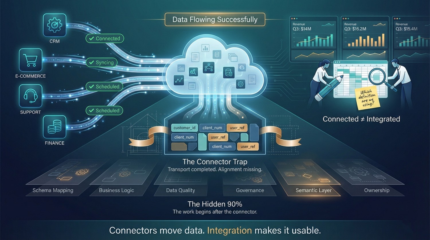 Why Data Integration Projects Fail Even When Connectors Work