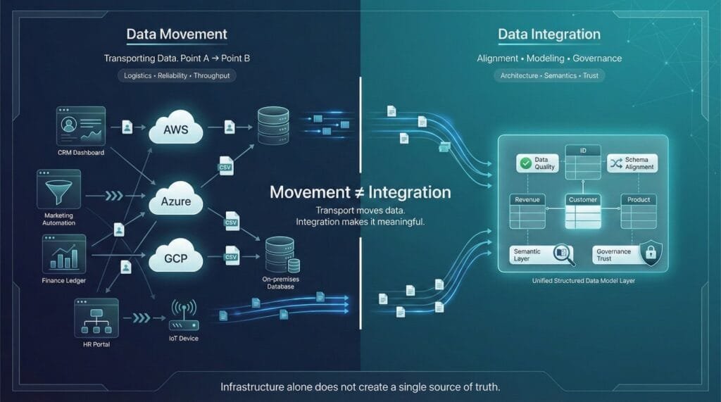 The Difference Between Data Movement and Data Integration