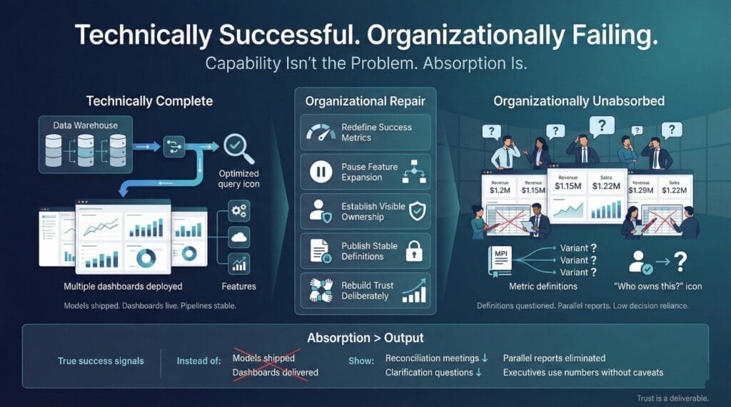 How to Fix a Technically Successful but Organizationally Failing Warehouse