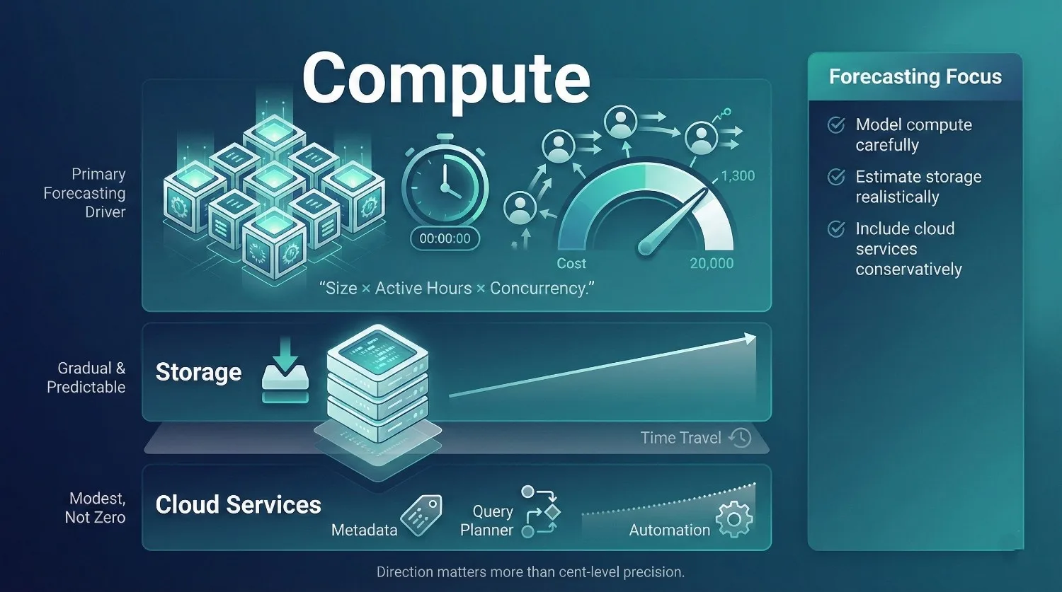 Understanding Snowflake Cost Components (Only What You Need for Forecasting)